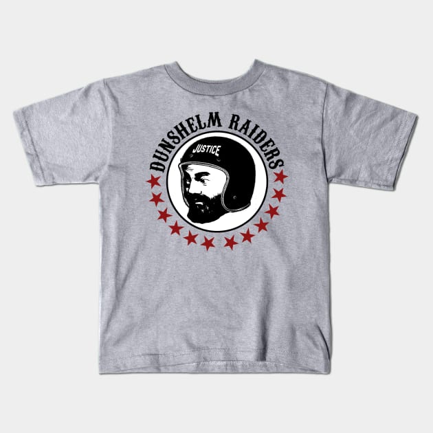 Dunshelm Raiders - Knightmare Treguard biker gang design Kids T-Shirt by GroatsworthTees